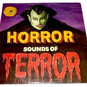 Vintage Horror Sounds of Terror LP Record Album 1979 Goofy Gold Spooky HalloweenParty