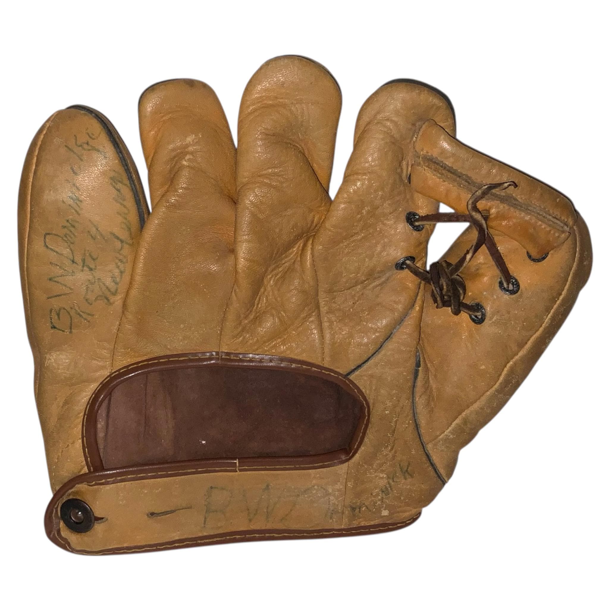 Vintage Leather Baseball Glove Joe Dimaggio 1940's - Etsy