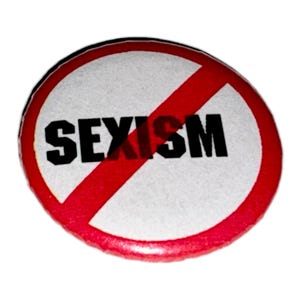 Badge Pin's Métal Vintage - Rock Against Sexism - Fabriqué Aux États-Unis - Années 80/90