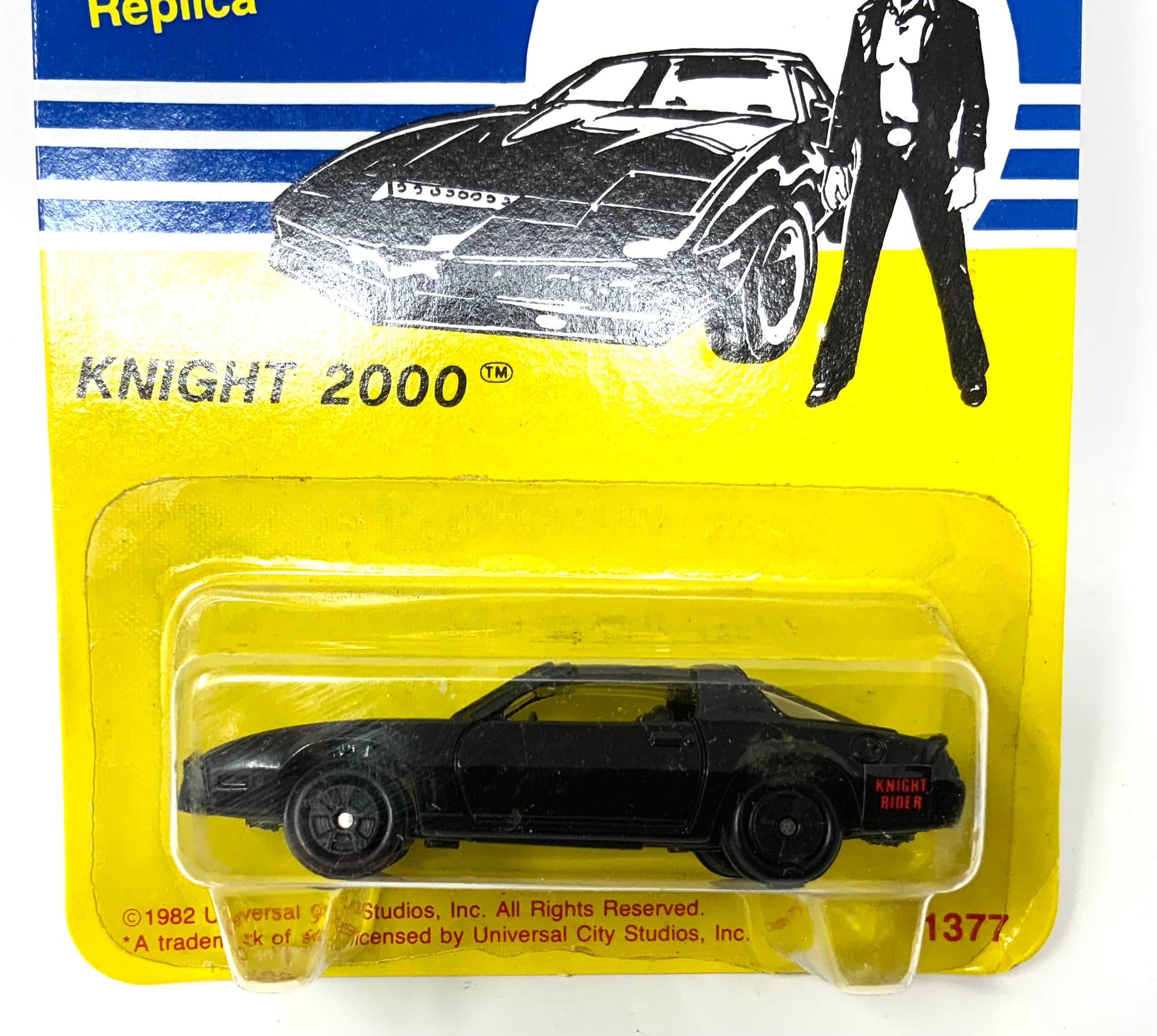 Vintage 1983 ERTL Knight Rider K.I.T.T. Car Model Car Diecast TV Show Original Issue Pontiac Trans am Unpunched Original Package Card Etsy