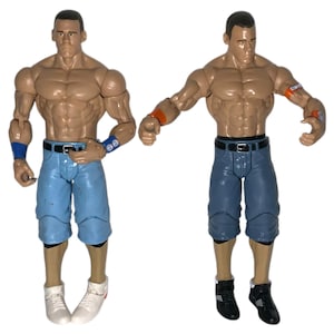 Vintage WWE Elite Legends Wrestler Superstars John Cena Action Figure Toys Wrestling WWF Lot of 2 Mattel Figures