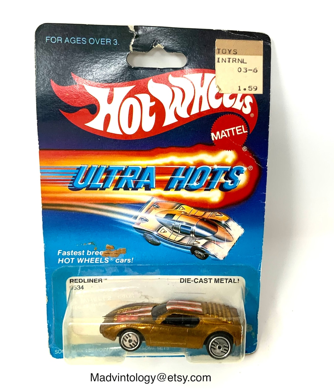 Vintage 1983 Hot Wheels Ultra Hots Redliner No. 9534 Gold Toy - Etsy Finland