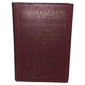 Antik 1908 Der Besuch im Kerkerbuch von Ernst von Wildenbruch Deutsche Sprache Der Besuch im Karzer