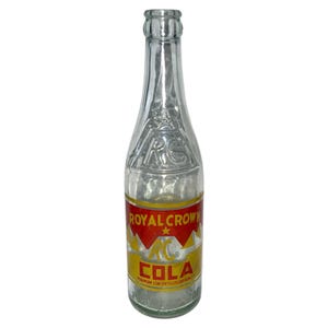 RARE Vintage Debossed Triangle RC Royal Crown Cola Pop Top Soda Drink Beverage 1935 Nehi Bottle Co