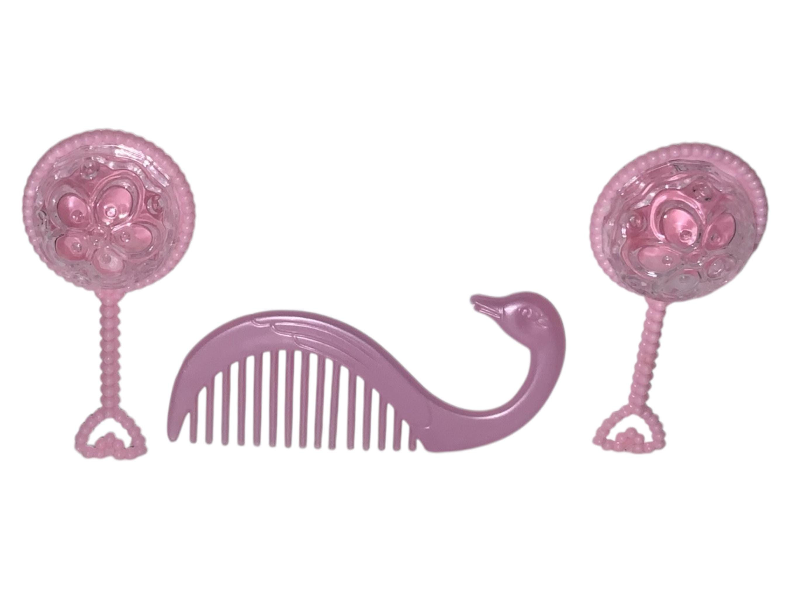 Muñeca Barbie Princesa Cisne Odette Vintage con peine rosa bebé y