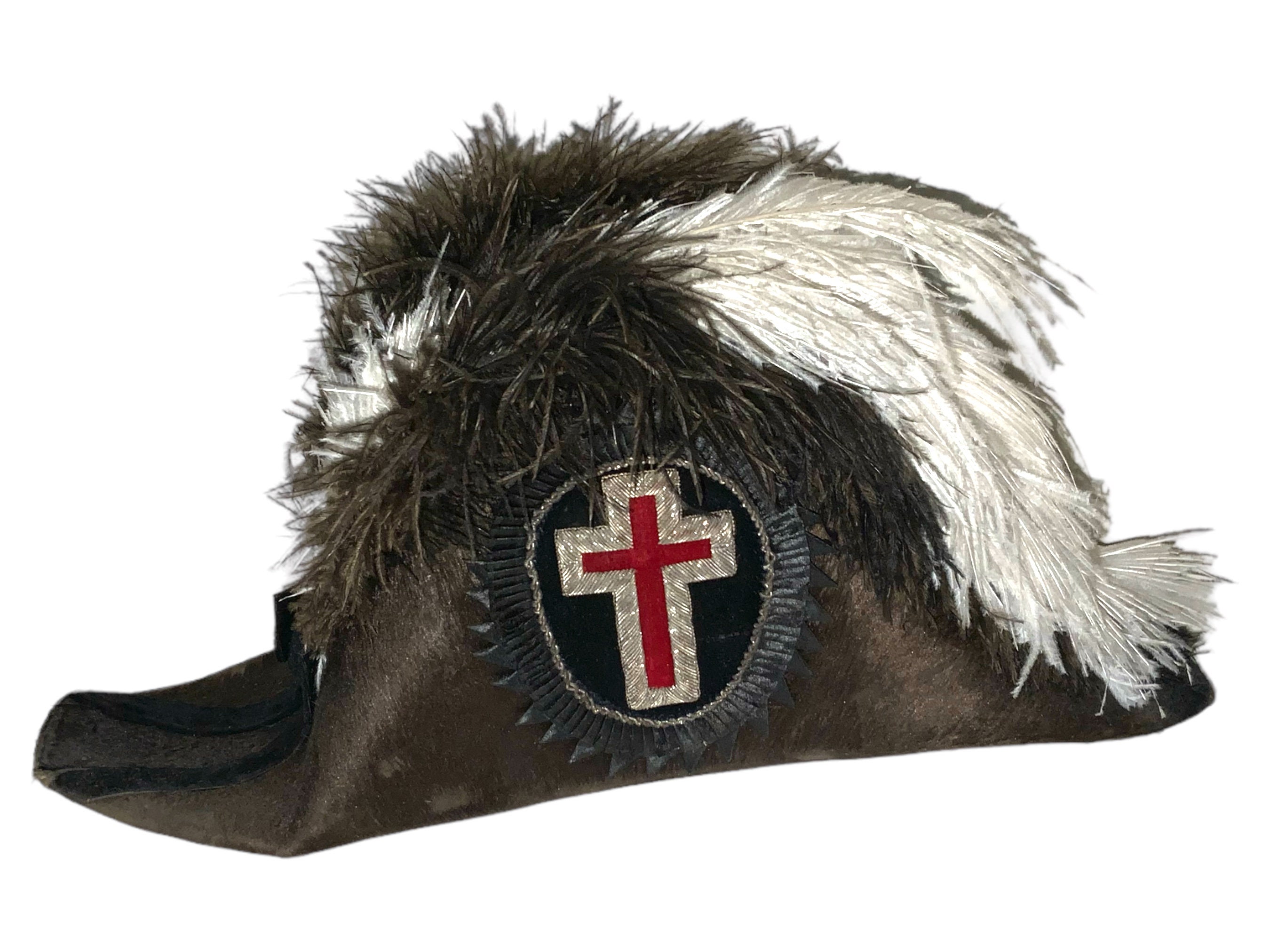 Vintage Uniform Hat Sir Knights Templar Commandery Chapeau  display picture 2