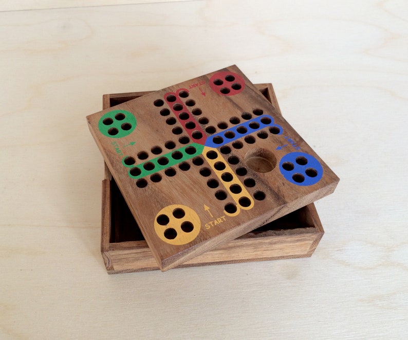 Ludo Game Strategy Game Wood Board Family Board Game Game | Etsy