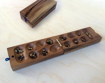 Small Kalaha Wooden Board, Mancala Wooden Board, Wooden Family Game, Wood Eco Game, Vintage Wooden Game, Game For All Ages, Traditional Game