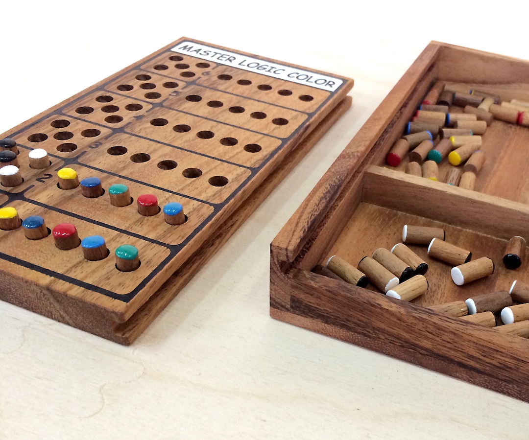Hand Made Wood Pegs Board Game from Thailand - Strategy Square