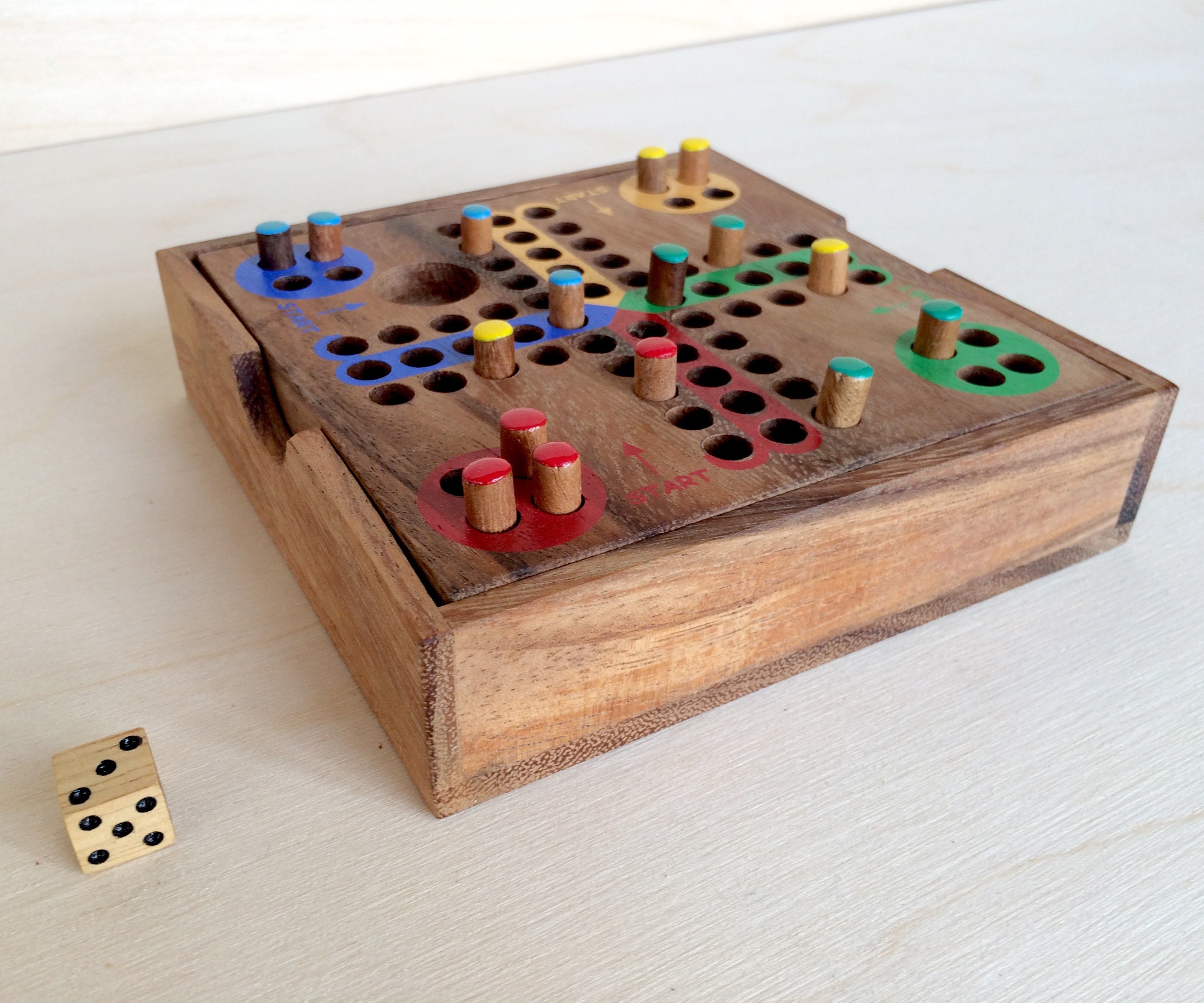 Ludo Game - Wooden Board Classic Strategy Fun Game