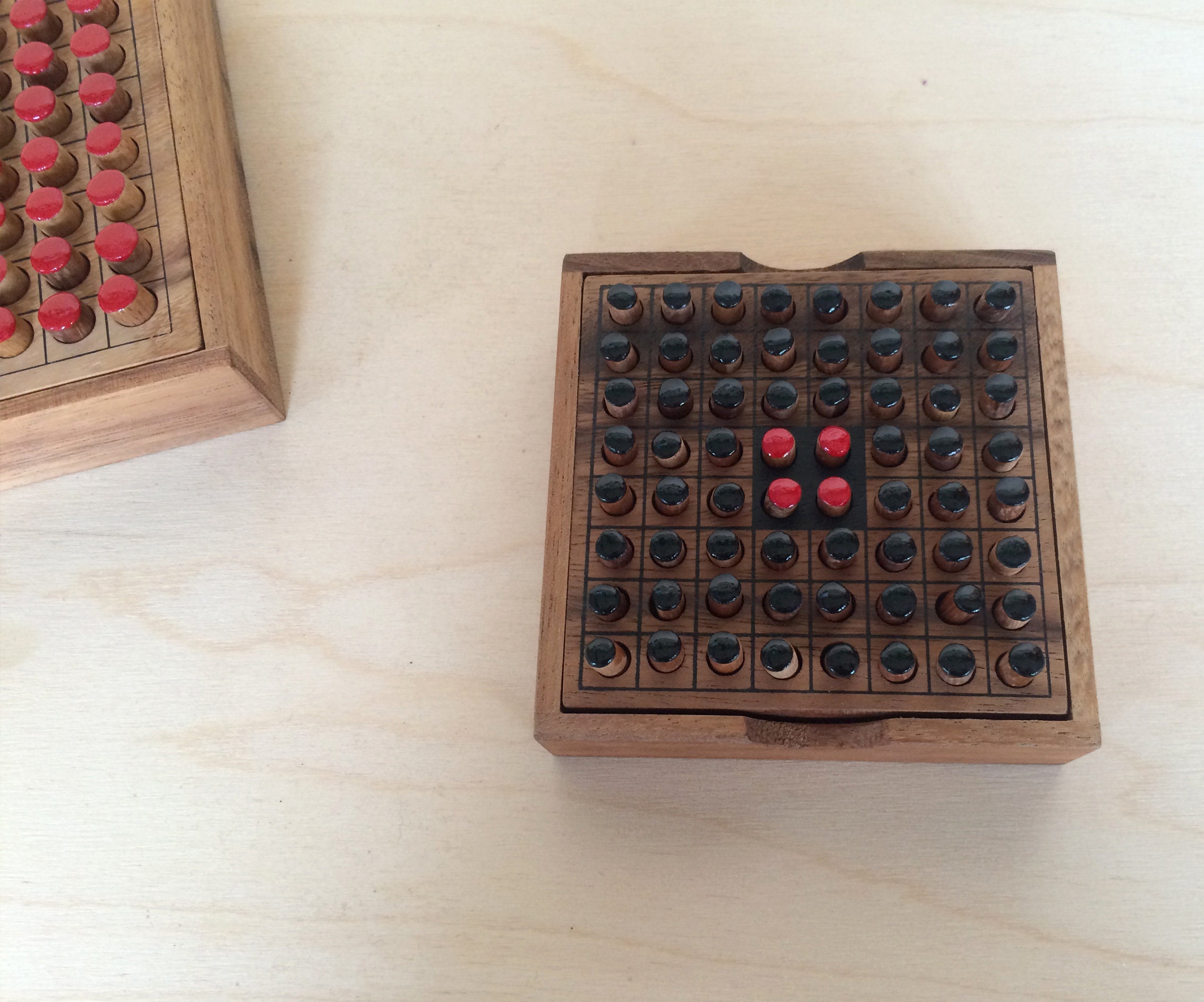 Othello Wooden Board Wooden Family Game Wood Eco Game Etsy UK