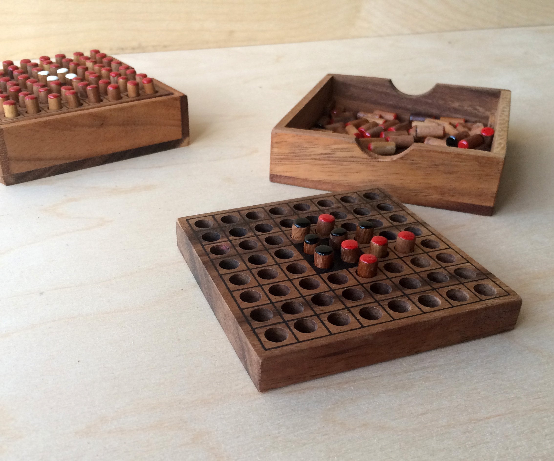 Othello Wooden Board Wooden Family Game Wood Eco Game Etsy UK