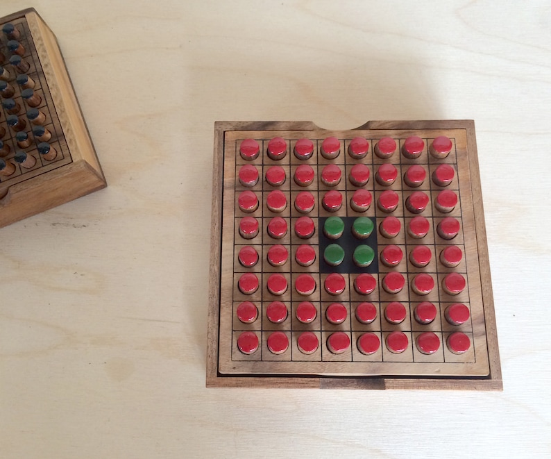 Othello Wooden Board Wooden Family Game Wood Eco Game Etsy UK