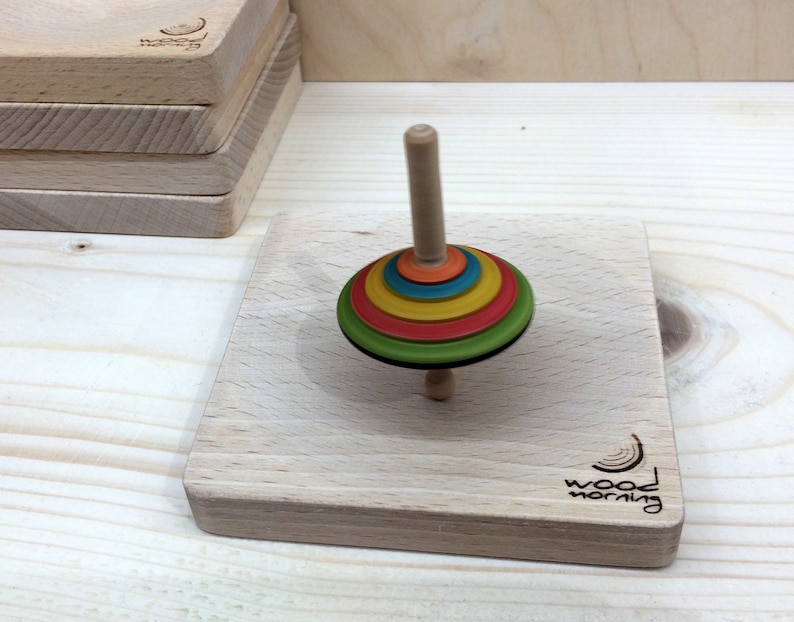 Wooden Base Spinning Top Handmade Base Spinning Tops Small Etsy
