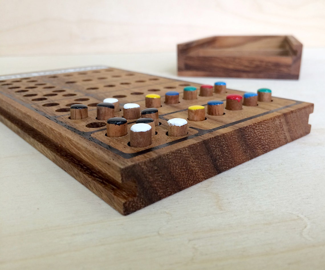 Mastermind Handmade Wooden Board Wooden Family Game Wood Eco Etsy