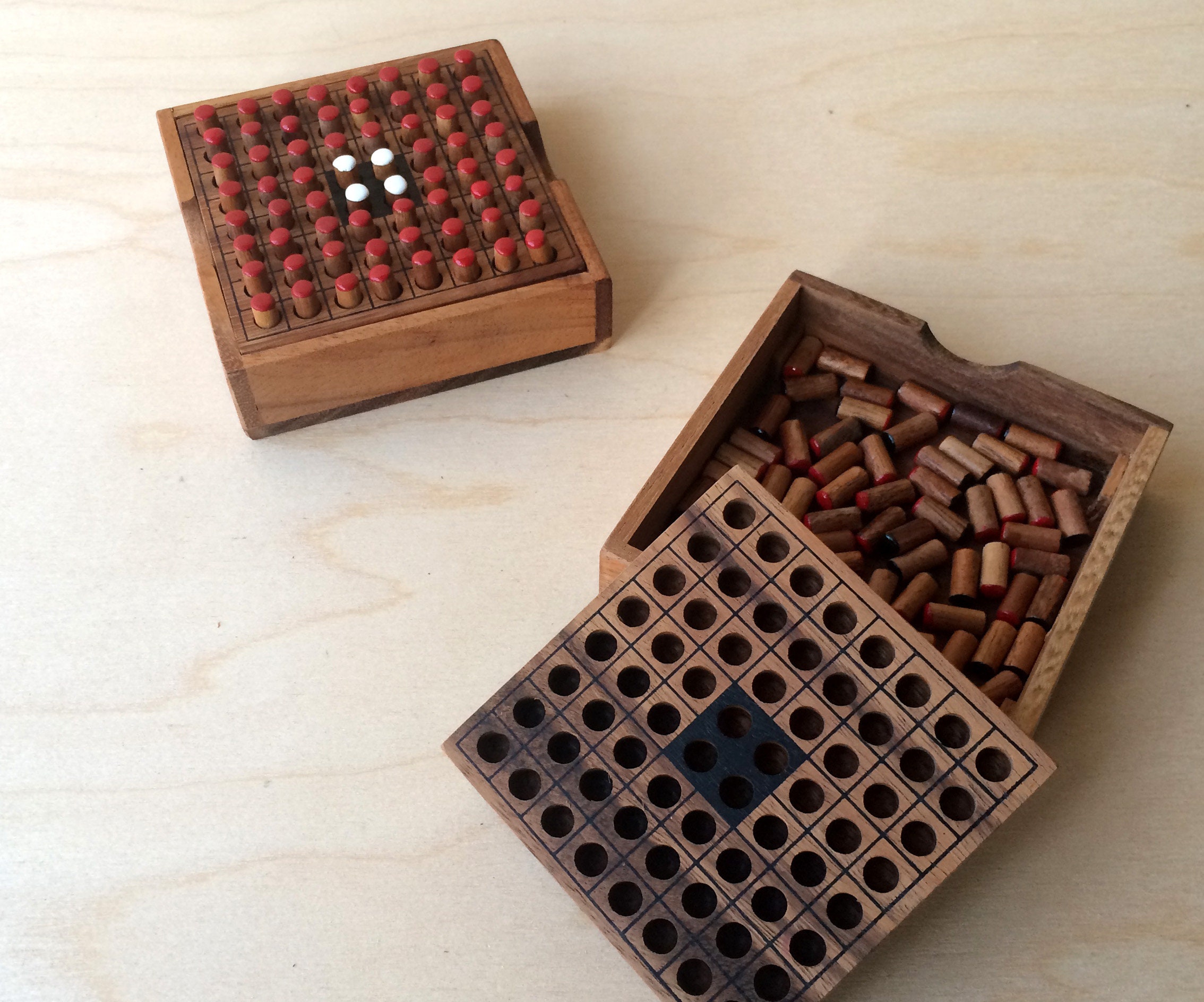 Othello Wooden Board Wooden Family Game Wood Eco Game Etsy UK