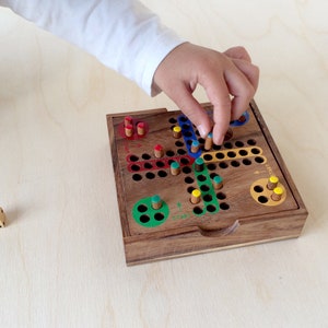Ludo Game, Strategy Game, Wood Board, Family Board Game, Game For Kids, Eco Wood, Traditional Game, Ludo Handmade, Vintage Old School Games