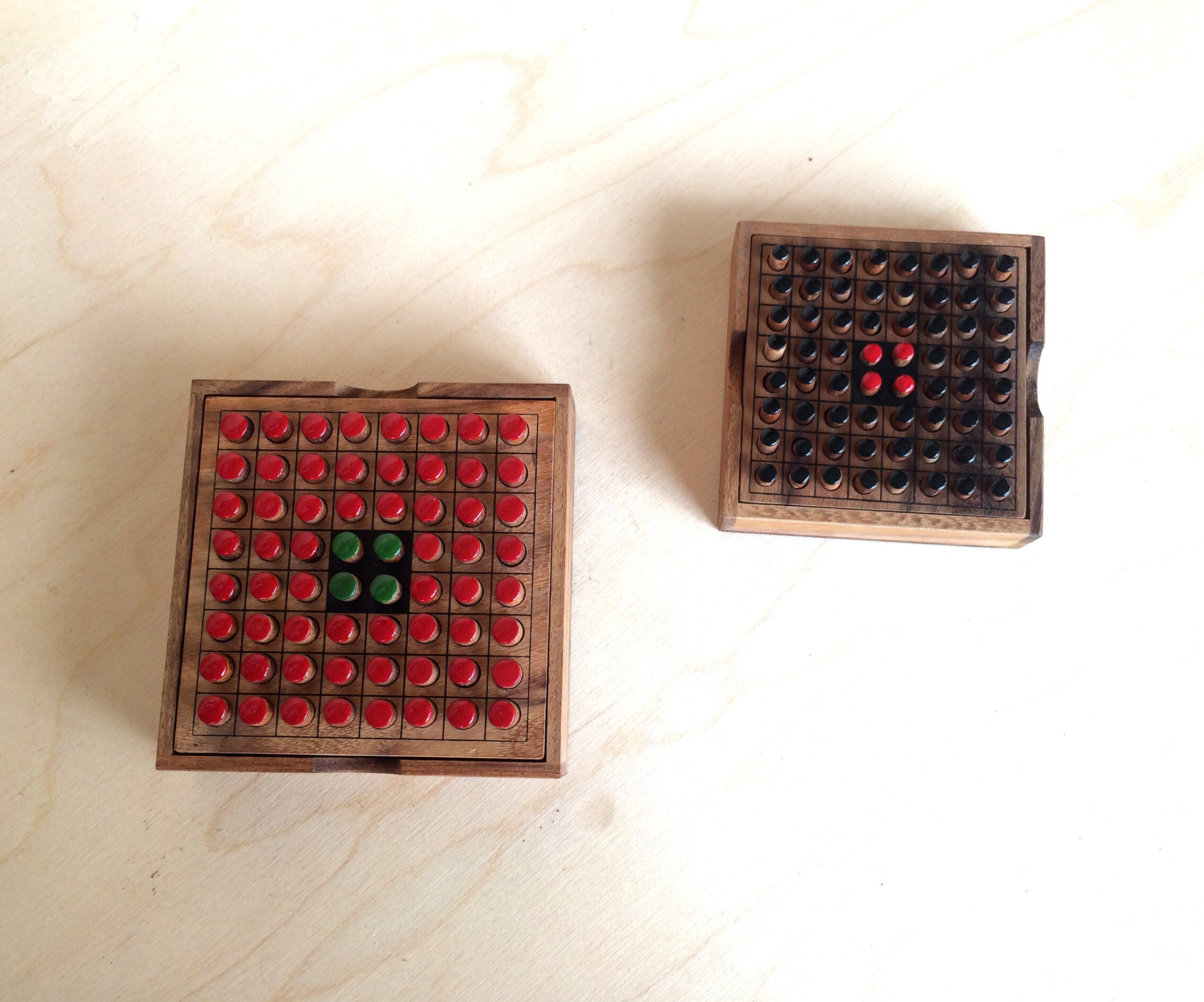 Othello Wooden Board Wooden Family Game Wood Eco Game Etsy UK