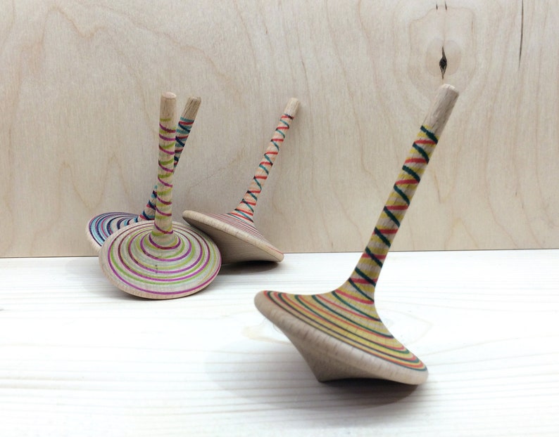 Wooden Spinning Top for Kids Handmade Tops Spinning Tops Etsy Norway