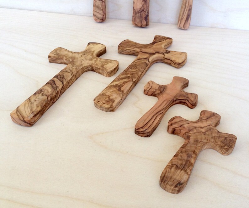 Olive Wood Wall Cross Handmade Cross Christian Decor Wall Etsy