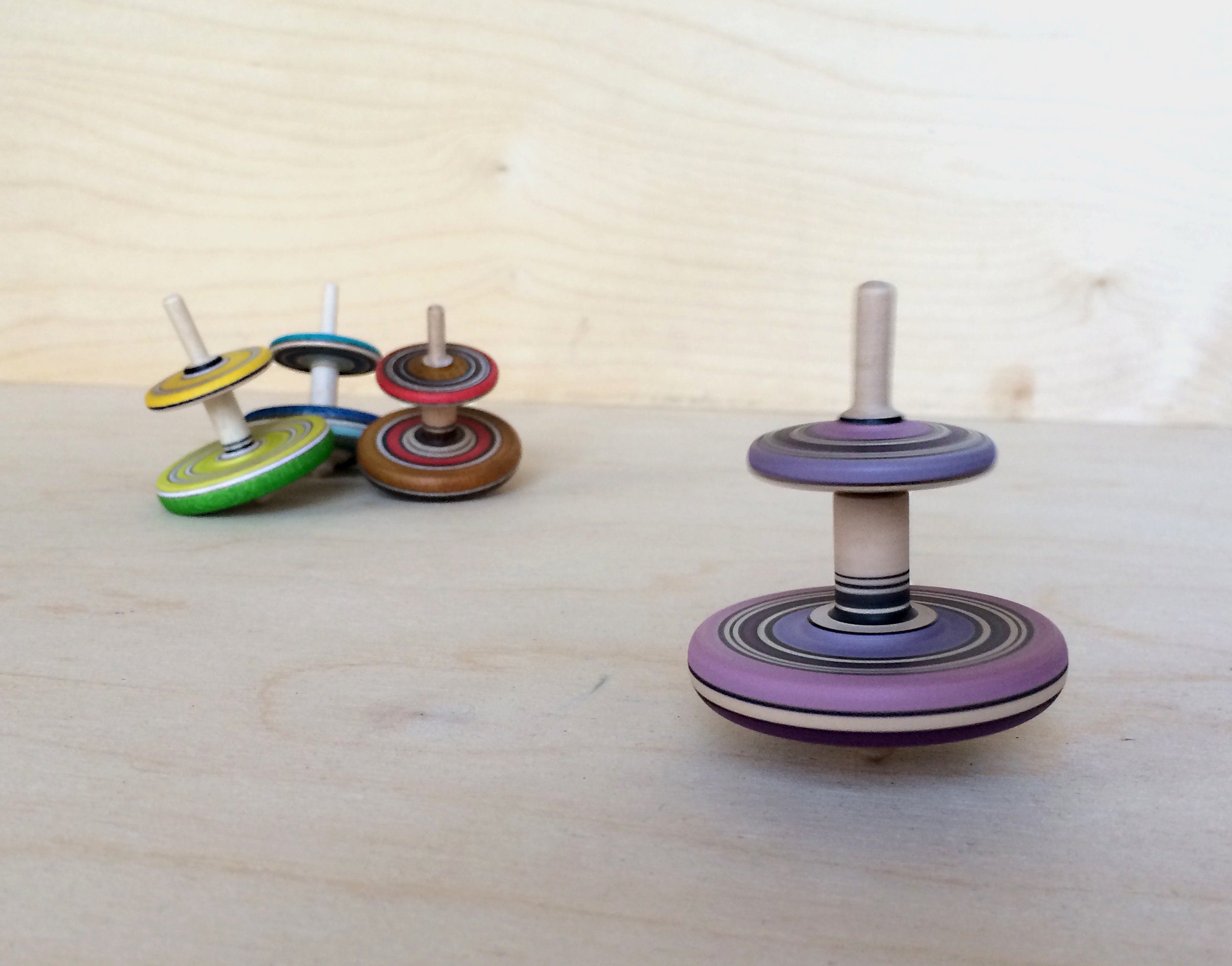 Double Wooden Spinning Top Handmade Tops Spinning Tops Oak Etsy Norway