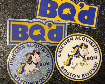 BQ’d Weatherproof Sticker & Magnet - Boston Qualified - BQ- BQed - Boston 26.2- Marathon