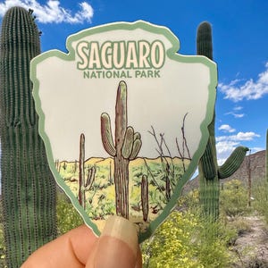 Saguaro National Park Weatherproof Vinyl Sticker