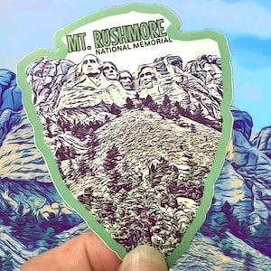 Mount Rushmore National Memorial Weatherproof Vinyl Sticker
