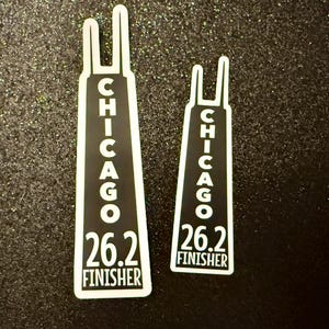Chicago 26.2 (marathon) Finisher Running Weatherproof Vinyl Sticker