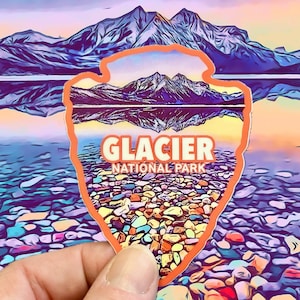 Glacier National Park Weatherproof Vinyl Sticker