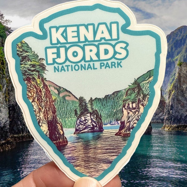 Kenai Fjords National Park Weatherproof Sticker