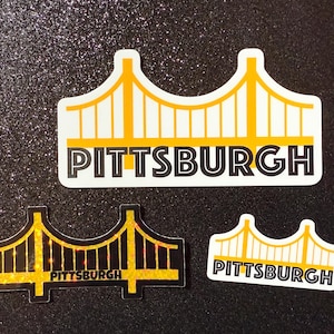Pittsburgh Yellow Bridge Weatherproof Vinyl Sticker