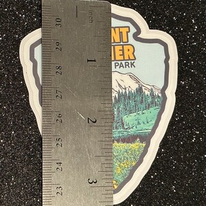 Mount Rainier National Park Weatherproof Vinyl Sticker - Etsy