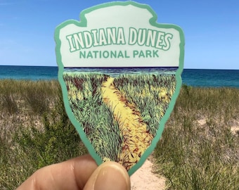 Weerbestendige vinylsticker Indiana Dunes National Park