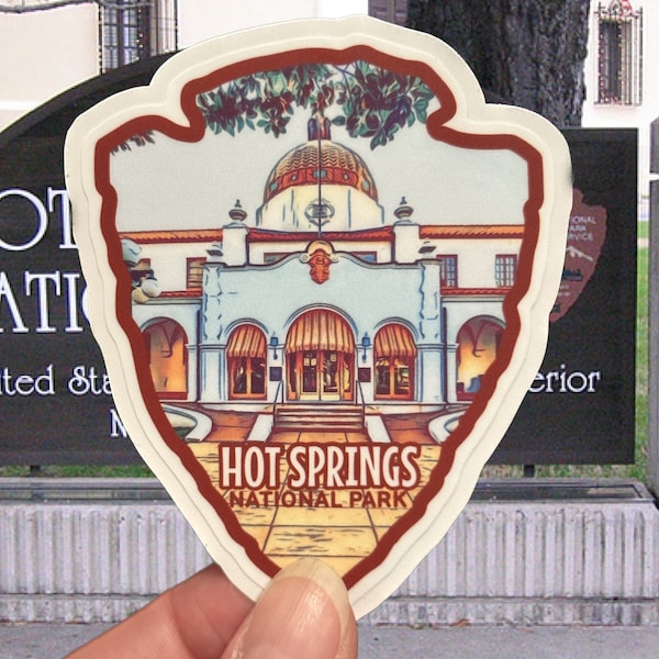 Hot Springs National Park Weatherproof Vinyl Sticker
