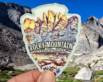 Rocky Mountain National Park Weatherproof Vinyl Sticker