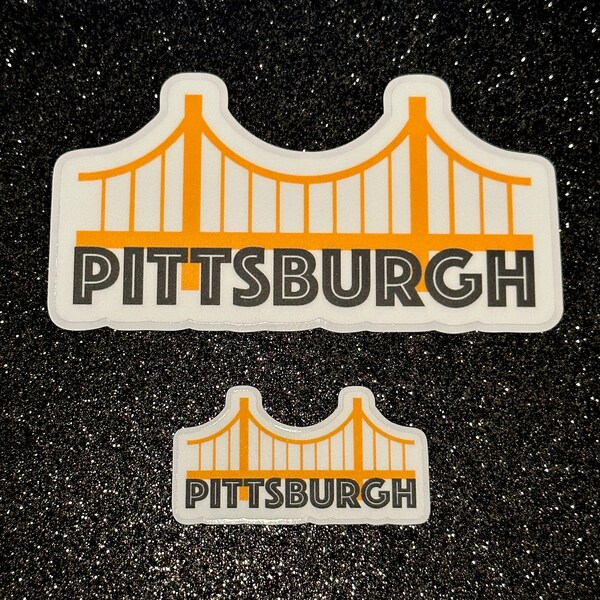 Pittsburgh Yellow Bridge Weatherproof Vinyl Sticker