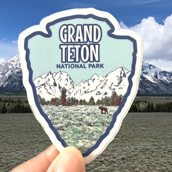 Grand Teton National Park Weatherproof Vinyl Sticker