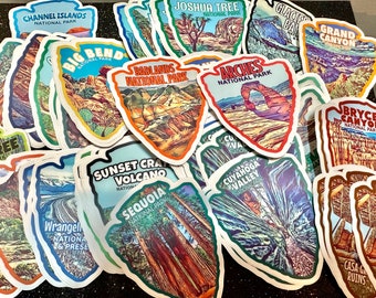 National Park Perfectly Imperfect Weatherproof Vinyl Stickers - Read Description Before Purchasing