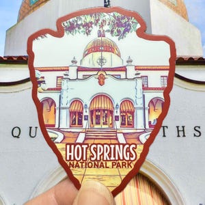 Hot Springs National Park Weatherproof Vinyl Sticker