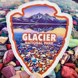 Glacier National Park Weatherproof Vinyl Sticker