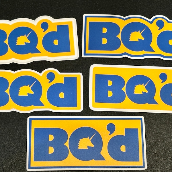 BQ’d Weatherproof Sticker - Boston Qualified - BQ- BQed - Boston 26.2