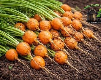 Thumbelina Carrot Seeds Heirloom Round Carrots Sweet Small Garden Vegetable Seeds
