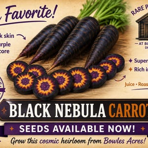 Black Nebula Carrot Seeds – Deep Purple Carrots, Rare Heirloom | High Antioxidants immagine 2
