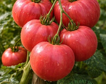 Raspberry Lyanna Tomato Seeds 25+ | Pink Slicing Tomato, Sweet Rich Flavor | Rare Heirloom
