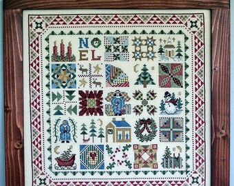 Country Christmas Blocks Kit, Counted Cross Stitch kit by Linda Myers