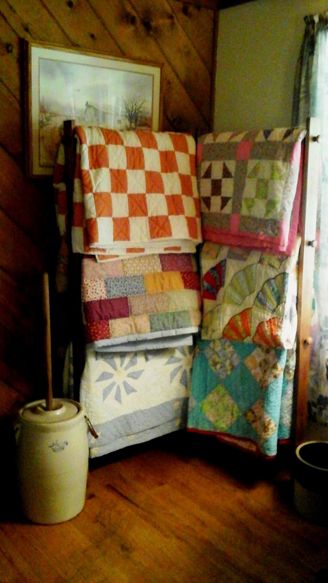Corner Quilt Ladder Rack Etsy