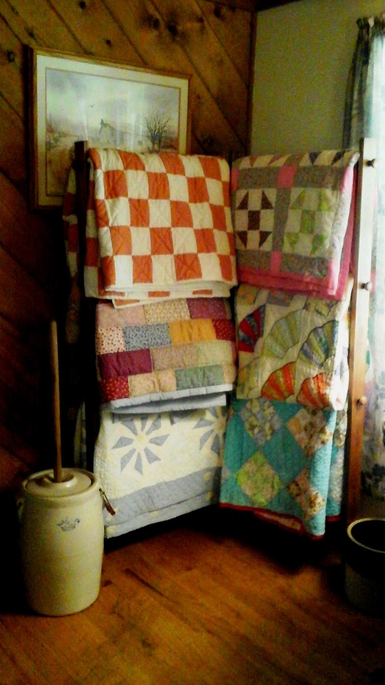 Corner Quilt Ladder Rack Etsy