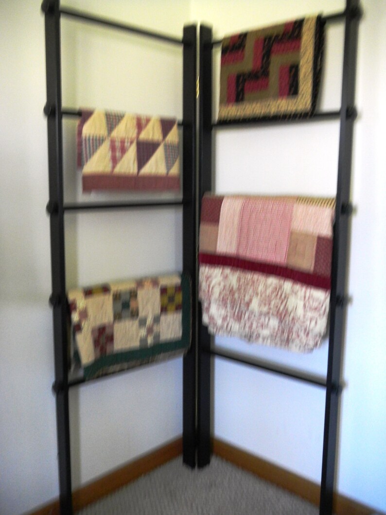 Large Corner Quilt Rack Etsy