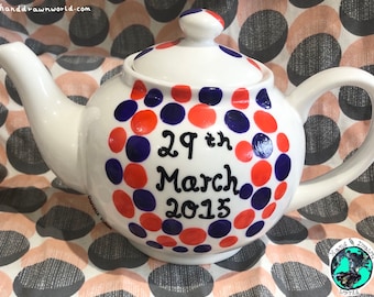 Polka dot teapot